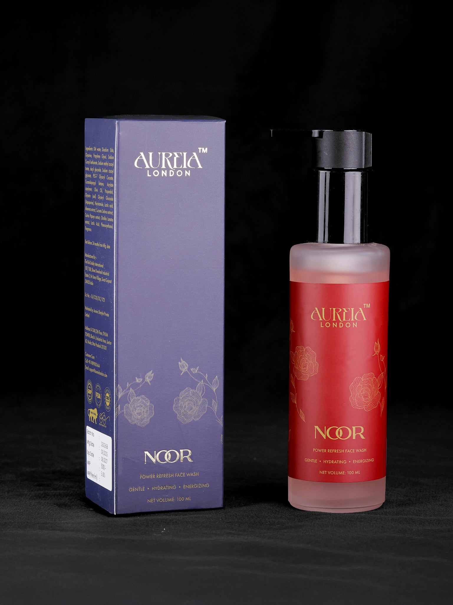 Noor Power Refresh Face Wash By Aureia London - 100ml