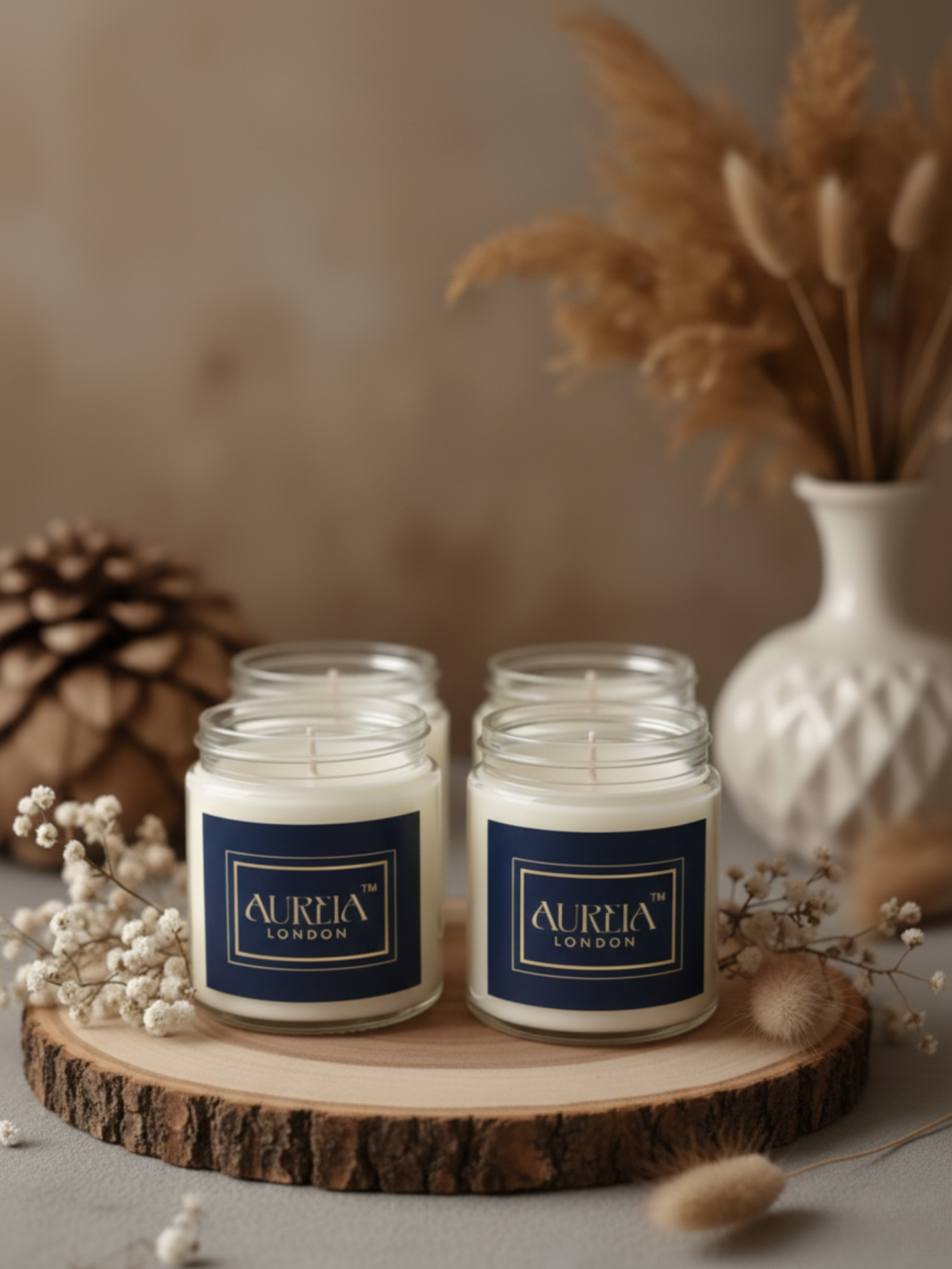 Aureia London — Vanilla & Cinnamon Soy Wax Candle