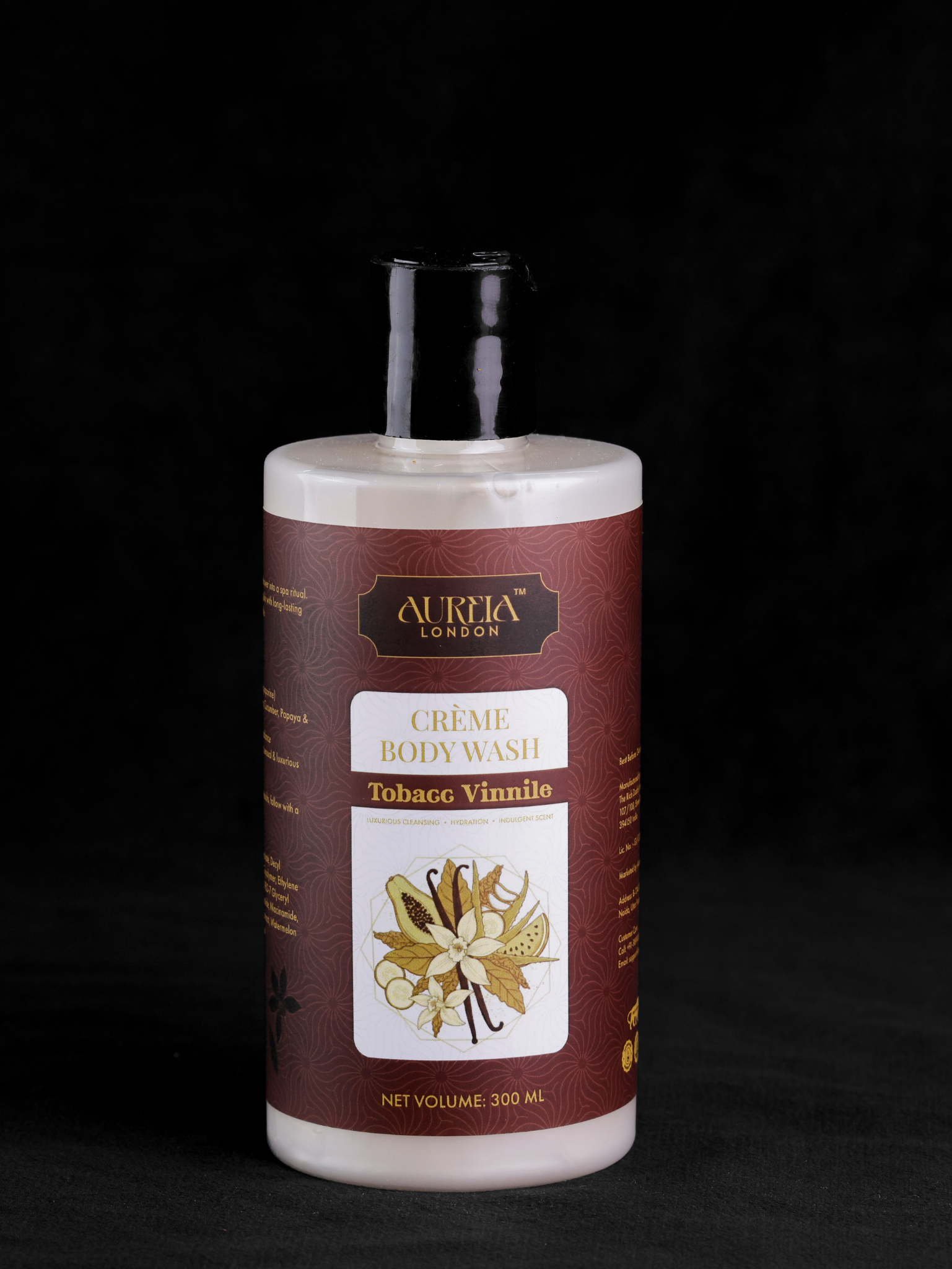 Tobacc Vinnile Crème Body Wash By Aureia London - 300 ml