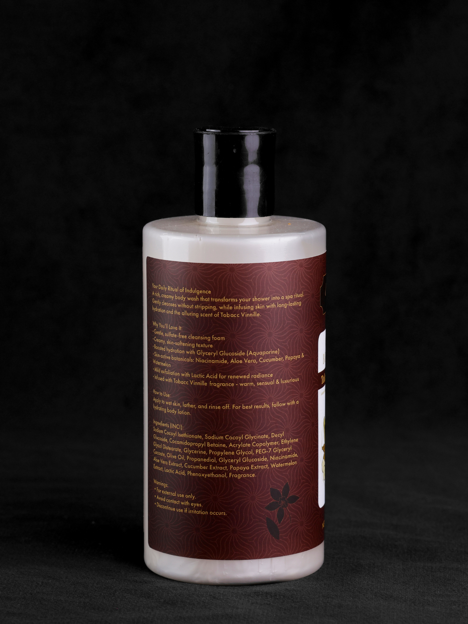 Tobacc Vinnile Crème Body Wash By Aureia London - 300 ml