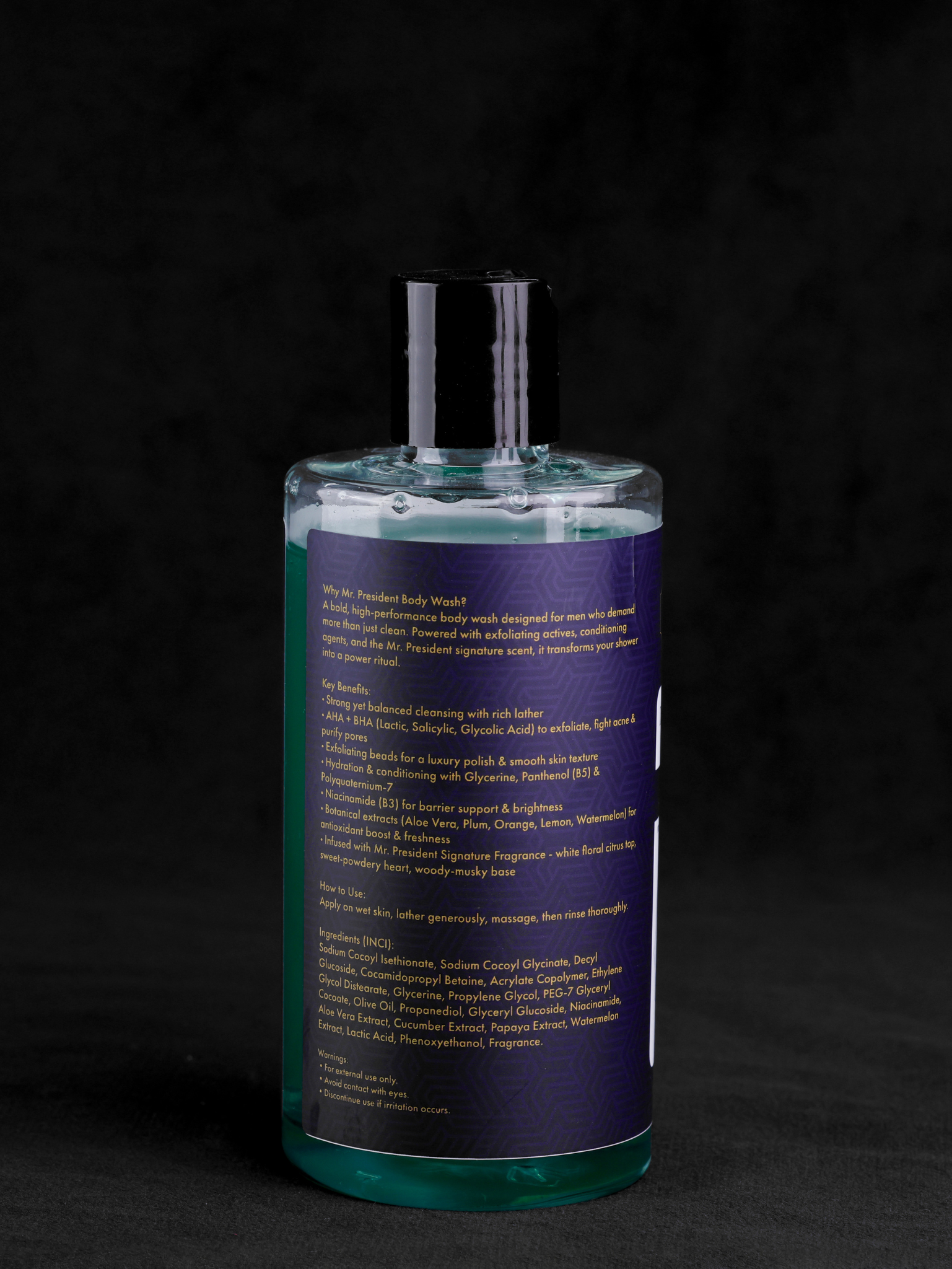 Mr President Deep Cleanse Body Wash By Aureia London - 300 ml