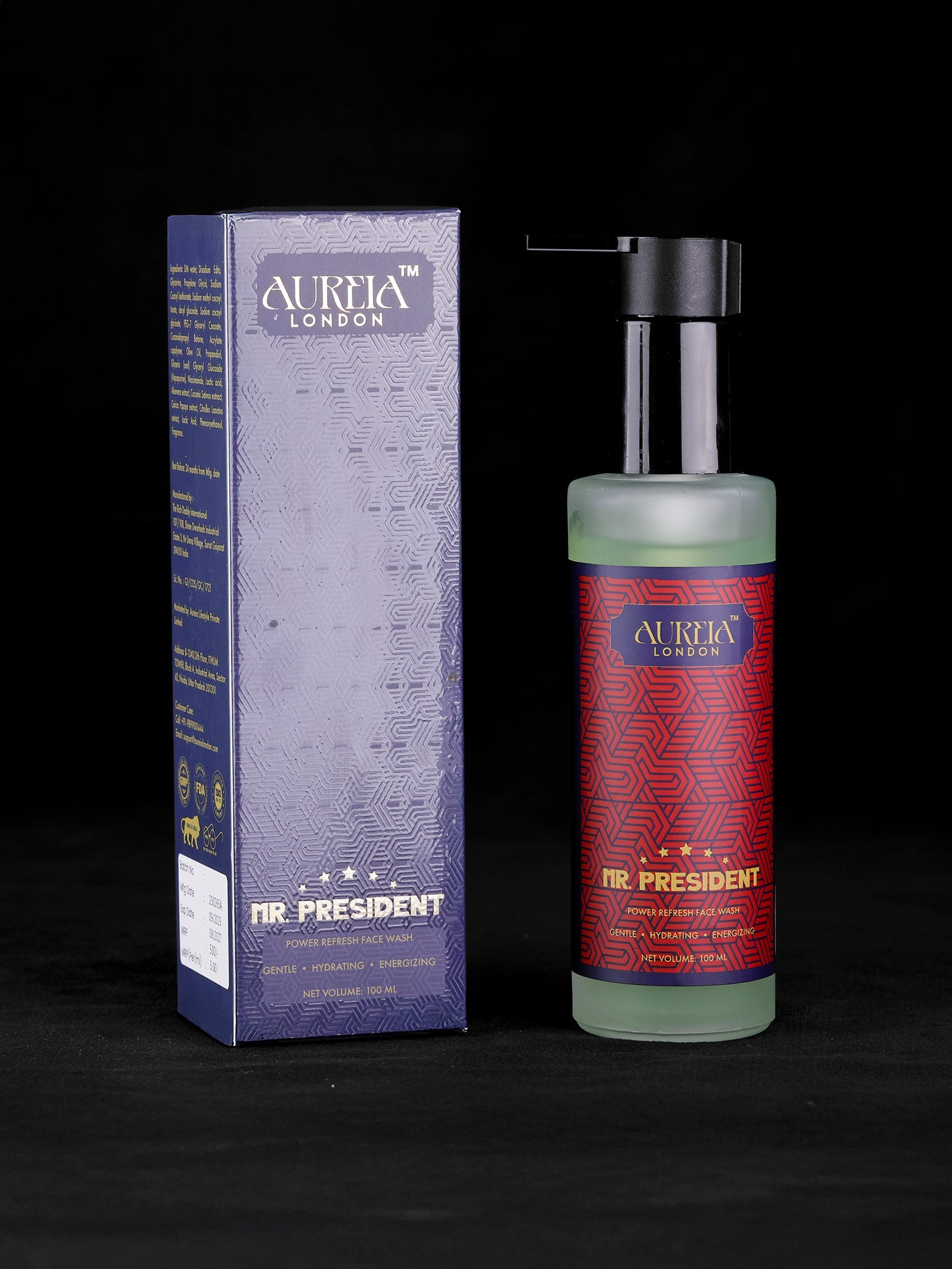 Mr President Power Refresh Face Wash By Aureia London - 100ml Aureialondon
