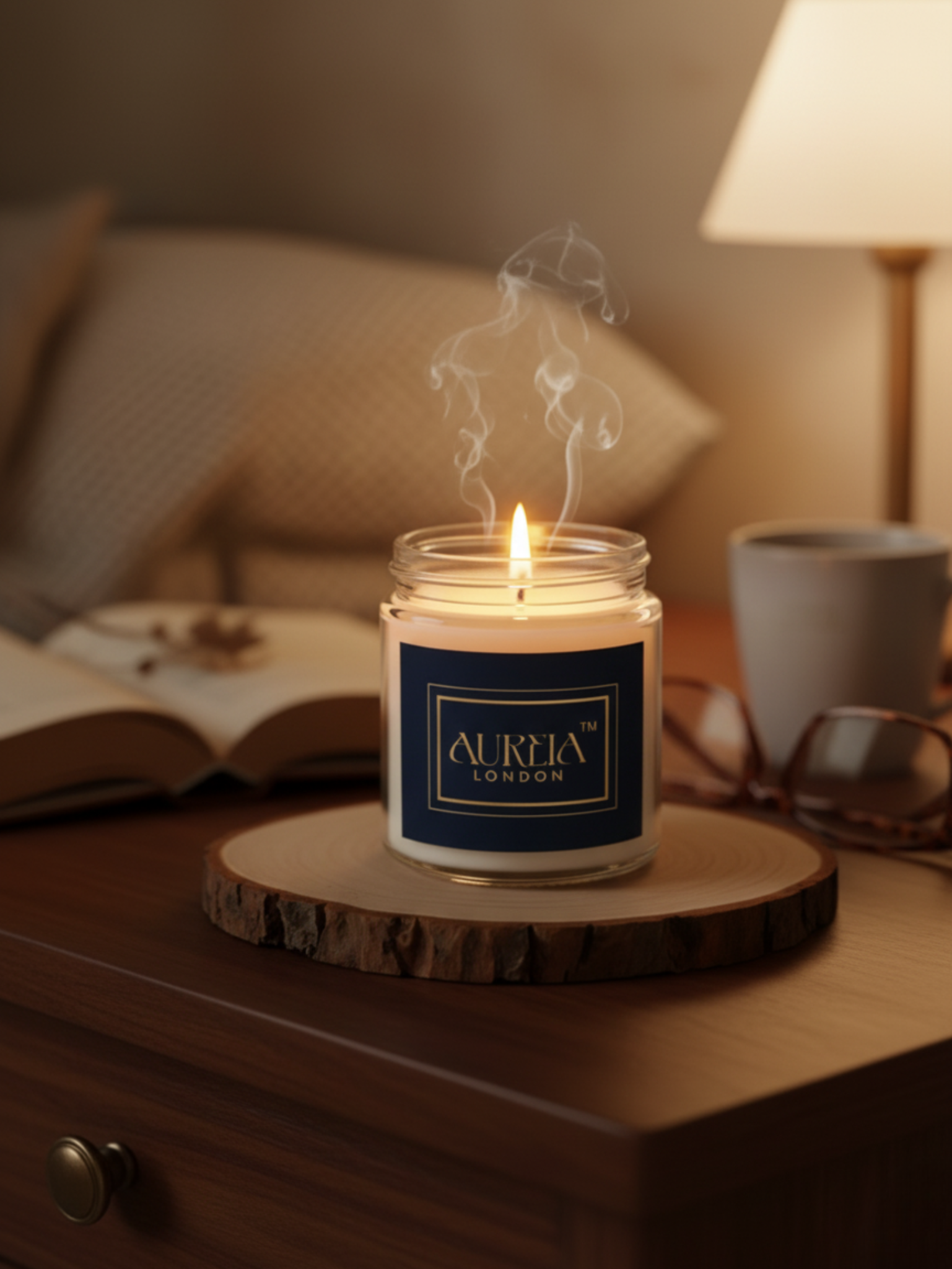 Aureia London — Vanilla & Cinnamon Soy Wax Candle Aureialondon
