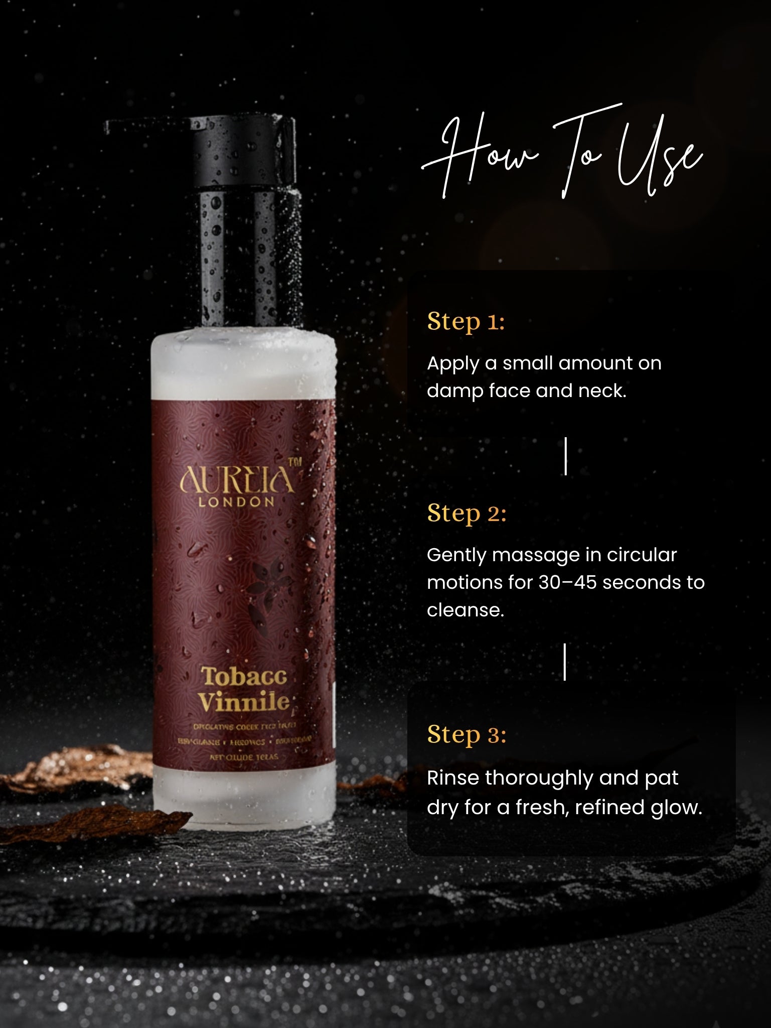 Tobacc Vinnile Power Refresh Face Wash By Aureia London - 100ml Aureialondon