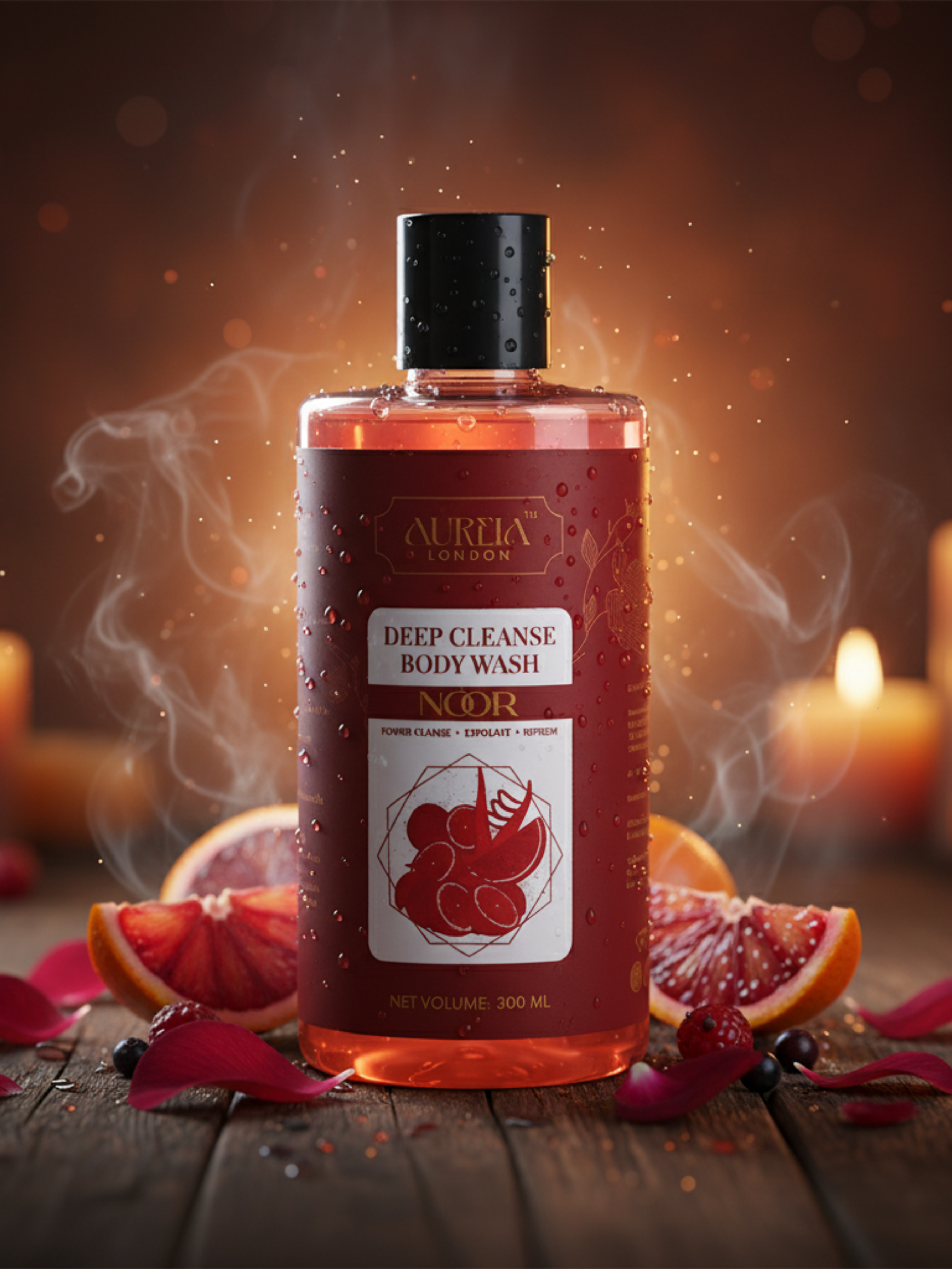 Noor Deep Cleanse Body Wash By Aureia London - 300ml Aureialondon
