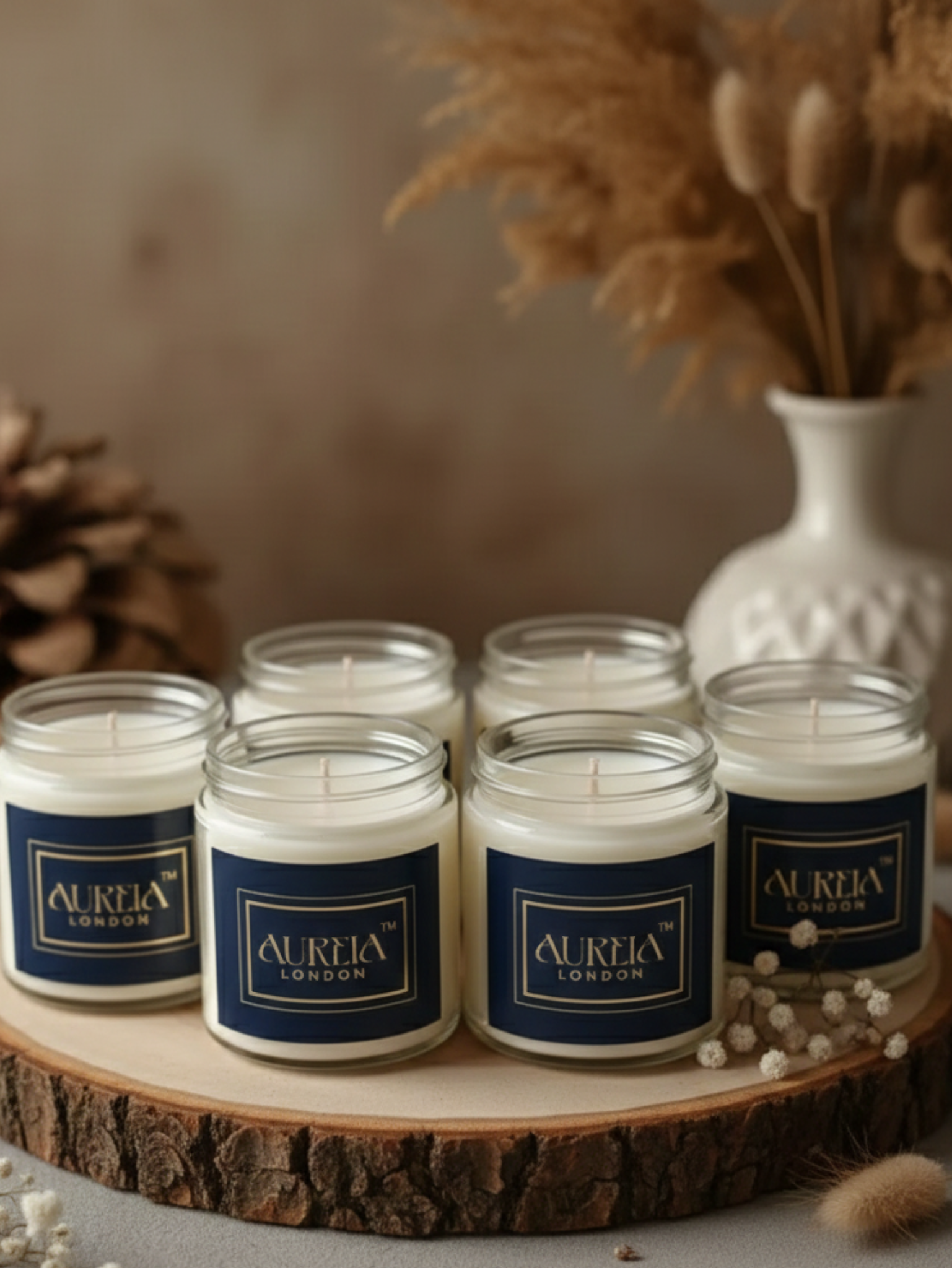 Aureia London — Vanilla & Cinnamon Soy Wax Candle Aureialondon
