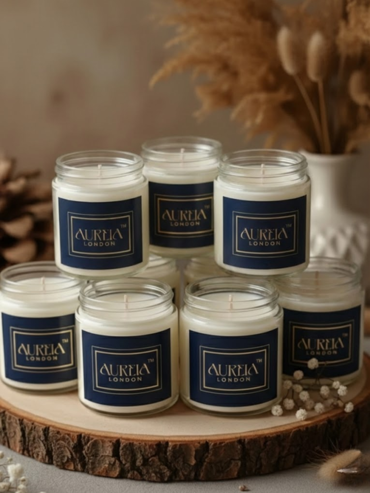 Aureia London — Vanilla & Cinnamon Soy Wax Candle Aureialondon