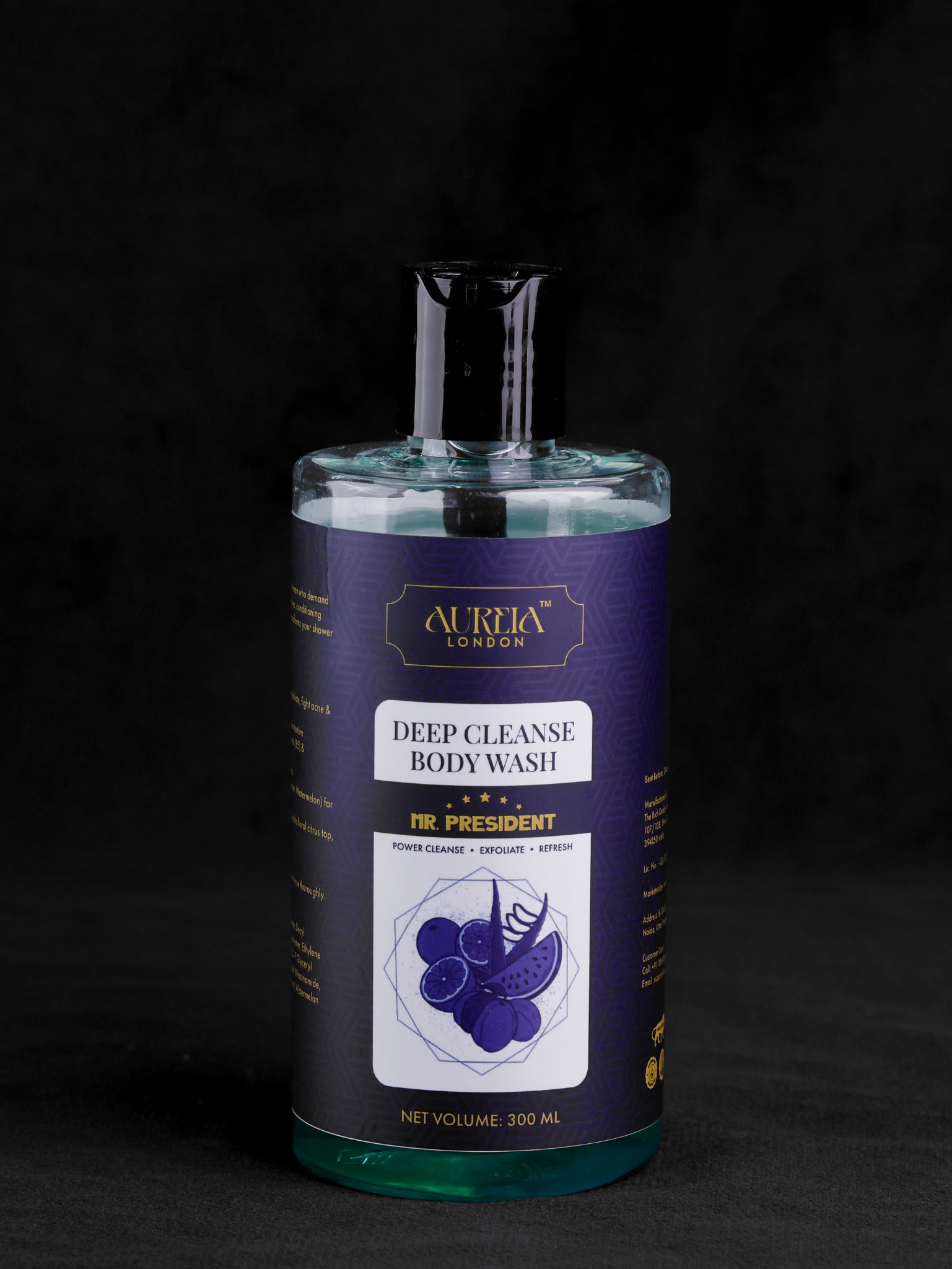 Mr President Deep Cleanse Body Wash By Aureia London - 300 ml