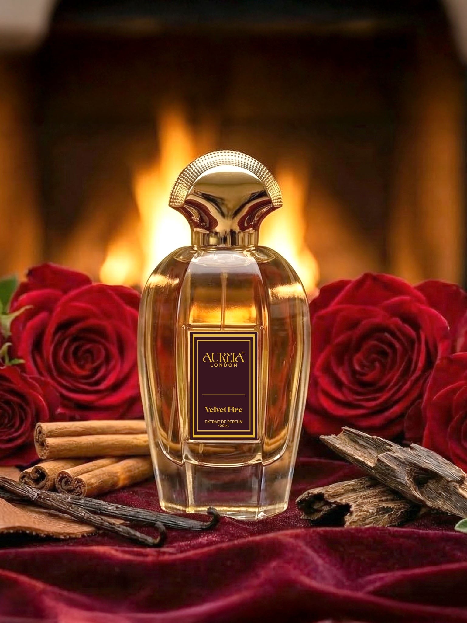 Velvet Fire By Aureia London | 48 Hours Long Lasting Extrait de Parfum